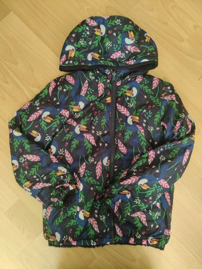 Veste réversible fourrure dpam taille 8 ans - photo numéro 2