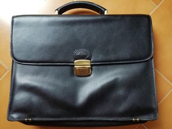 Sacoche en cuir noir