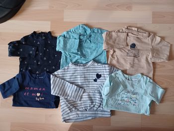 Lot 6 t-shirts manches  longues