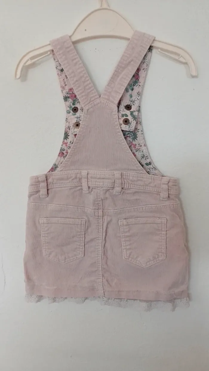 Robe salopette H&M fille 2/3 ans - photo numéro 2