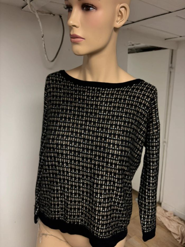 Pull noir et or Karl Marc John - Taille XS - photo numéro 2