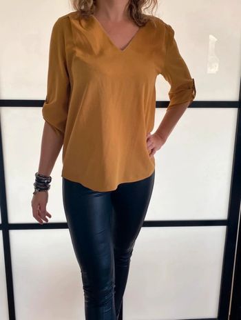 🎁prix en baisse aujourd’hui 🎁 Blouse élégante moutarde Sud Express 38