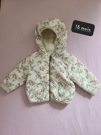 Magnifique blouson réversible 18 mois