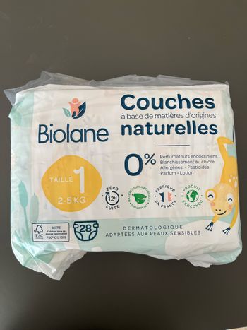 Couche Biolane taille 1