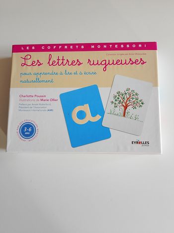 Les lettres rugueuses les coffrets Montessori Eyrolles complet