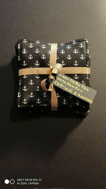 7 lingettes lavables, neuf...