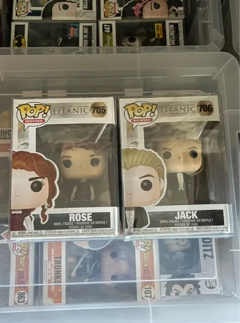 Lot de 2 Pop Titanic Rose et Jack