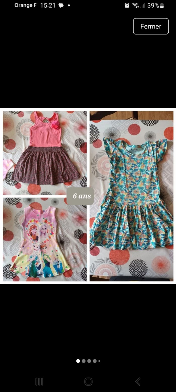 Lot 3 robes Taille 6 ans