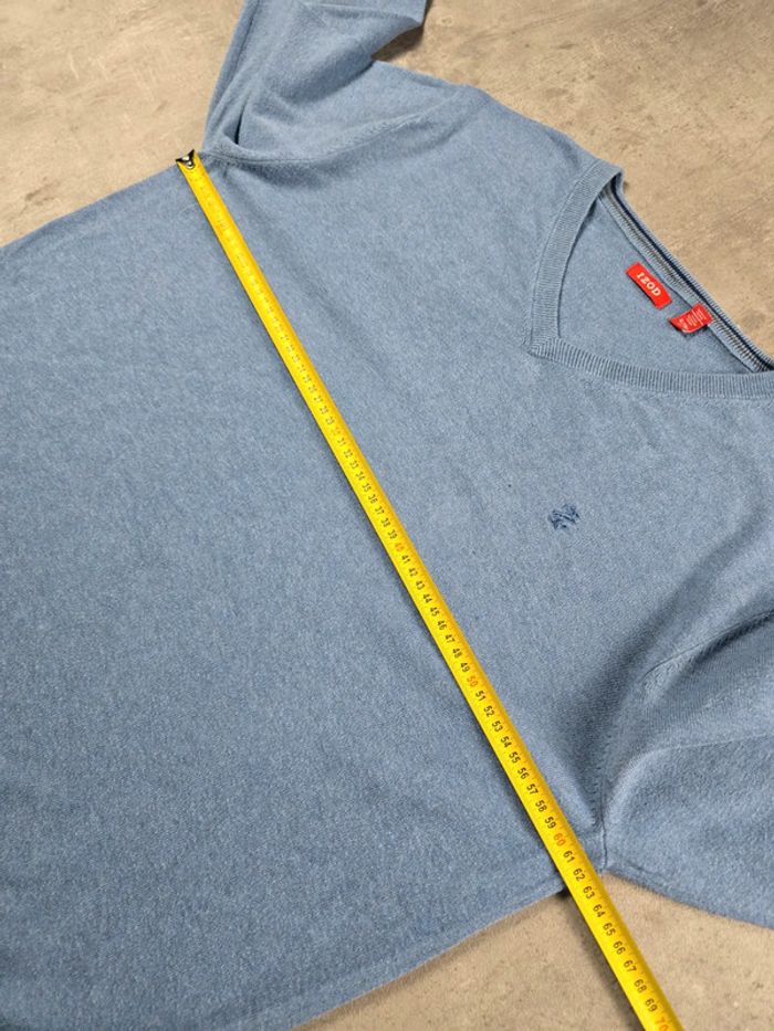 Pull léger col V IZOD bleu taille XL - photo numéro 9