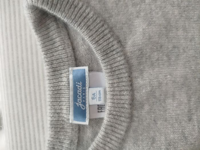Pull cachemire Jacadi garçon 6 ans - photo numéro 2