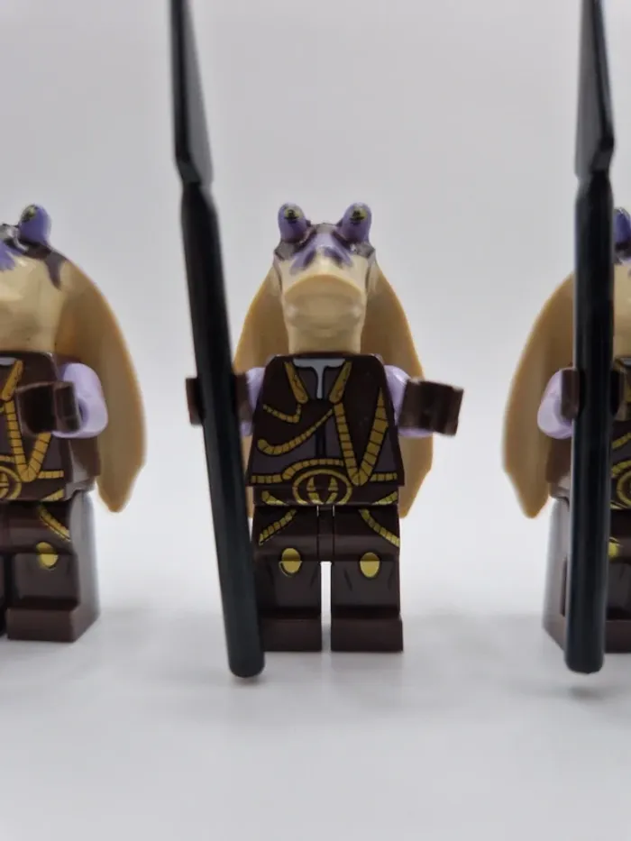 Figurines type lego 4 guerriers Gungan star wars - photo numéro 3