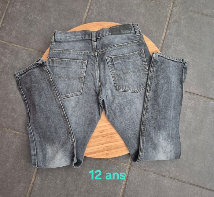 1 jeans gris slim Taille 12 ans - photo numéro 2