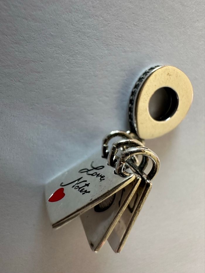 Charm Pandora Argent 925 “Love Notes” – Cœur Rouge – Original