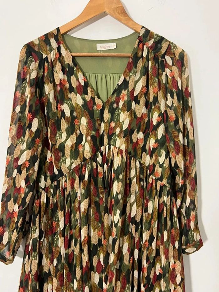 Robe imprimé feuilles - photo numéro 3
