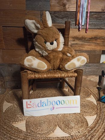 peluche lapin Ajena vintage tbe