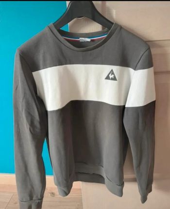 Pull blanc et gris le coq sportif