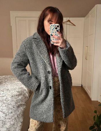Manteau effet laine