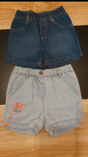 Lot de 2 shorts été 18 mois