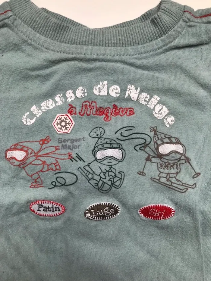 Lot salopette fourrée polaire, tee-shirt chaussettes 3 mois - photo numéro 2