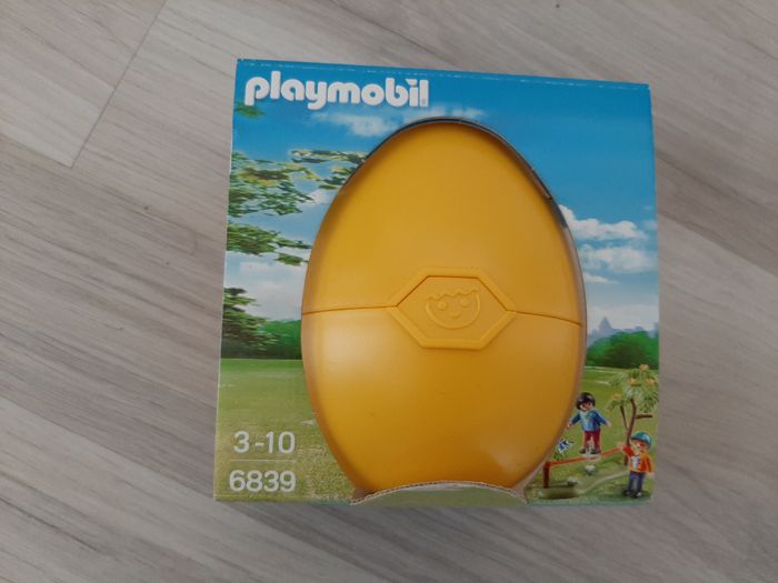 ŒUF DE PÂQUES JAUNE : ENFANTS ÉQUILIBRISTES "PLAYMOBIL" - Réf.6839 - n°95 - photo numéro 3