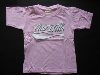 TEE SHIRT MC ROSE CLAIR FILLE "PRINT.MEL" - 3 / 4 ANS - n°02