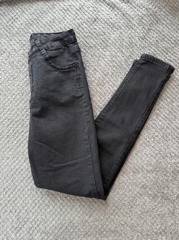 Jeans taille haute slim noir (34)