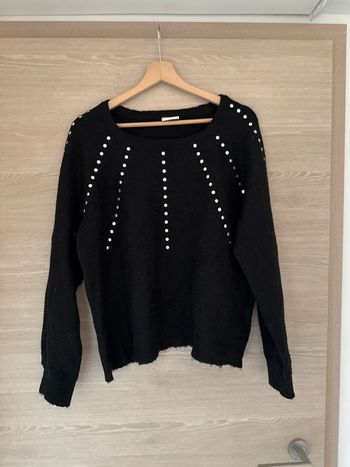 Pull laine noir