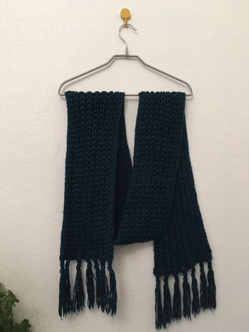 Écharpe un grosse maille longue