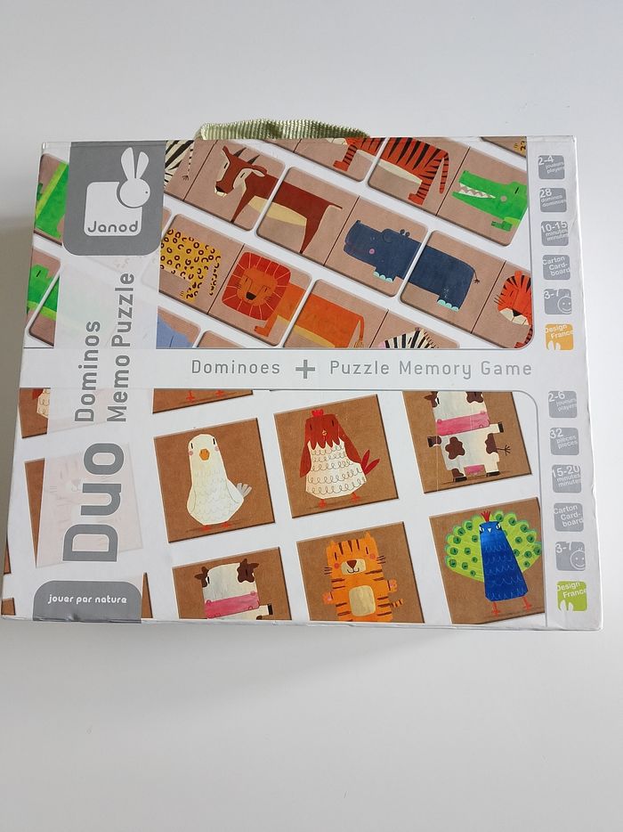 Duo domino memo puzzle janod complet