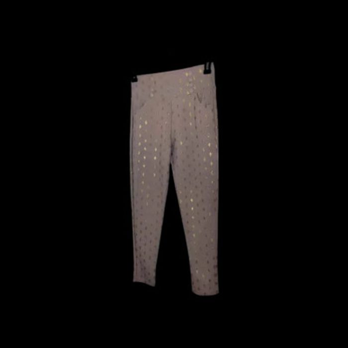 Legging rose à motifs dorés scintillants - photo numéro 2