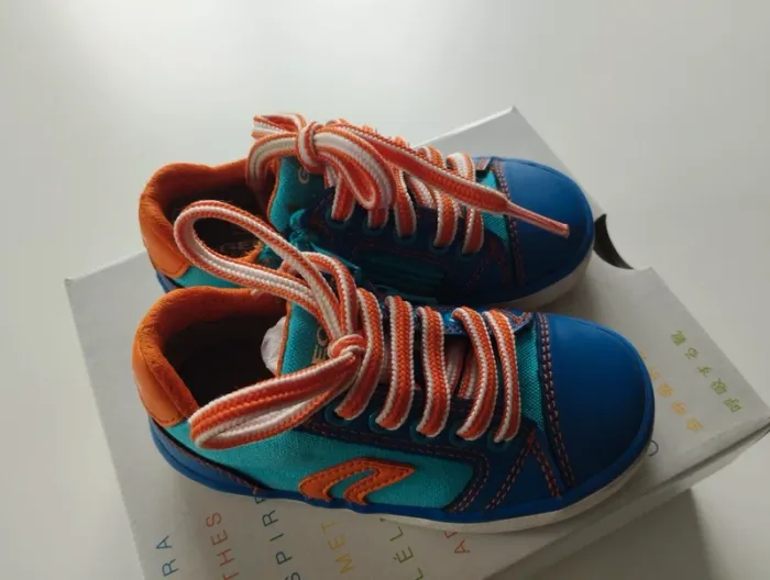 Basket Geox 24 bleue - photo numéro 5