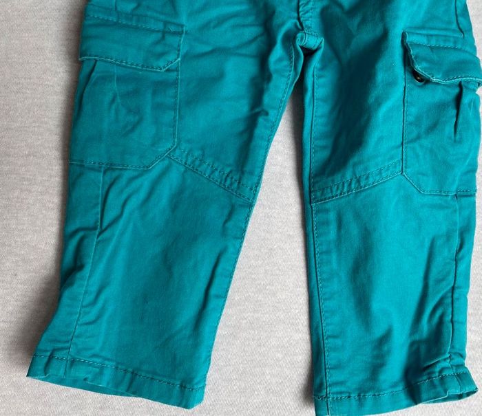 Pantalon cargo bleu 81cm 18m - photo numéro 9