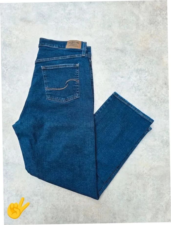 Jeans Levi's signature W32|FR42 coupe droite bleu marine Femme-Women pan341