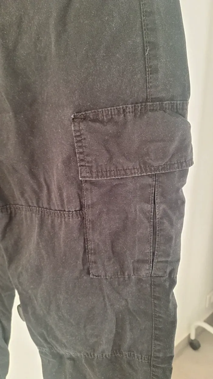 Pantalon baggy noir garçon h&m 13/14 ans - photo numéro 2