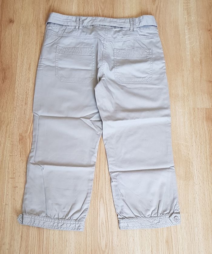 Pantacourt beige 100% coton - Kiabi (Taille 36/S ) - photo numéro 2