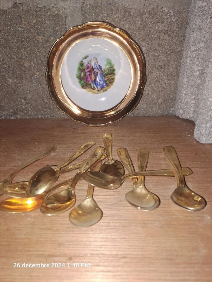 service à thé ou café doré vintage - photo numéro 4