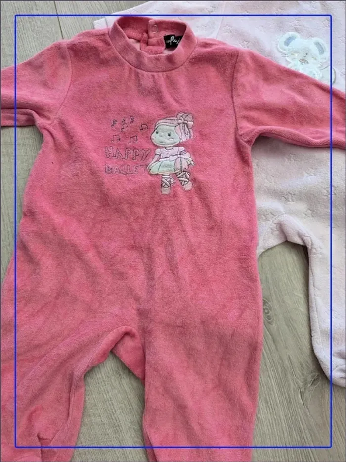 Lot de 3 pyjamas velours - photo numéro 2
