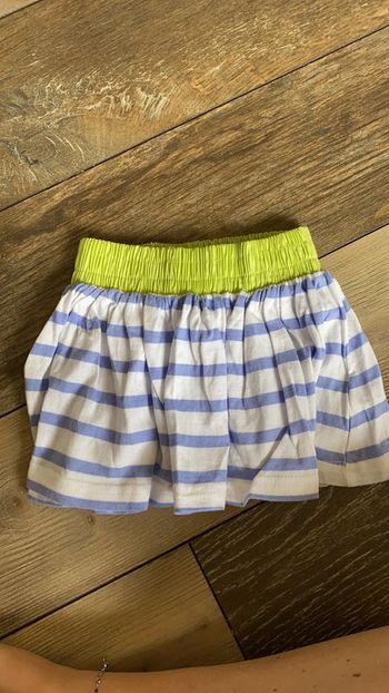 Jupe bleu et verte TAO 9 mois