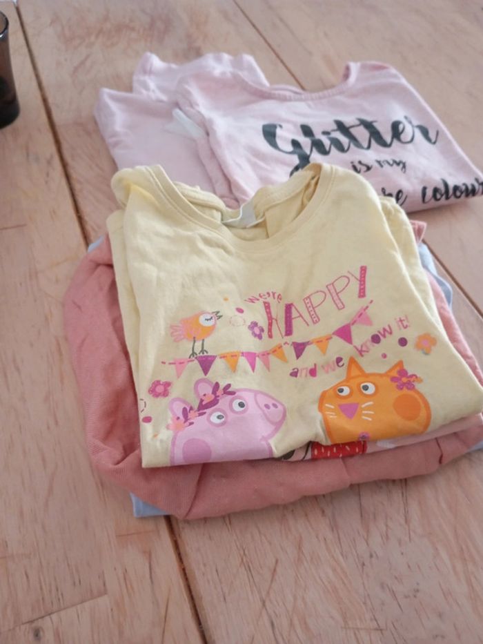 Lot t shirt fille t 5;6