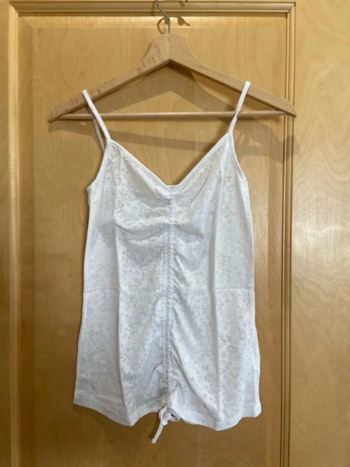 Debardeur camaïeu blanc