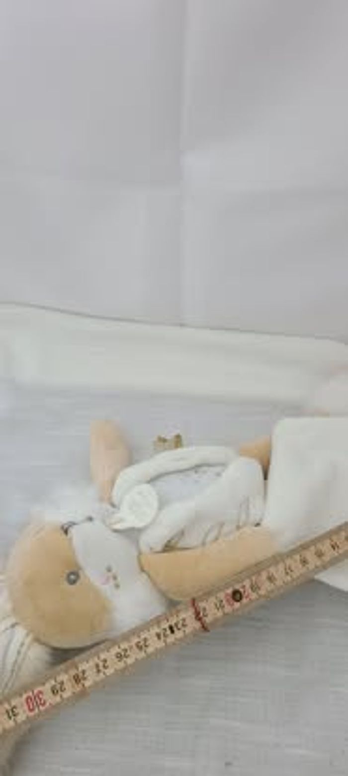 Lapin Sucre Blanc - Pantin doudou et compagnie - photo numéro 3