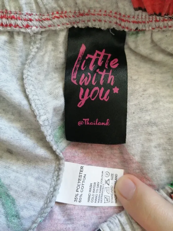 Ensemble de pyjama débardeur et short gris à motifs pastèque / little with you / (S-M) - photo numéro 8