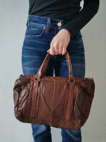 Sac à main vintage brun