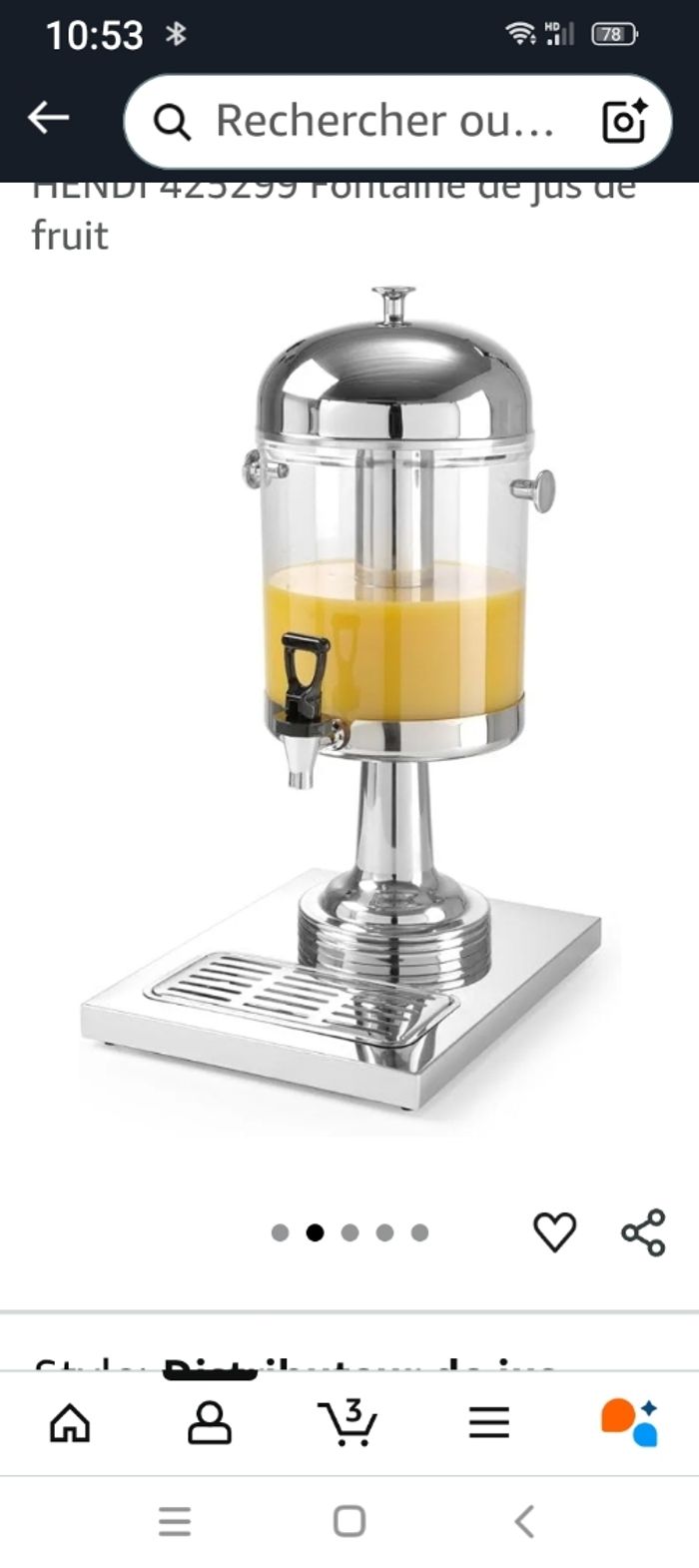 Distributeur de jus de fruits - photo numéro 2