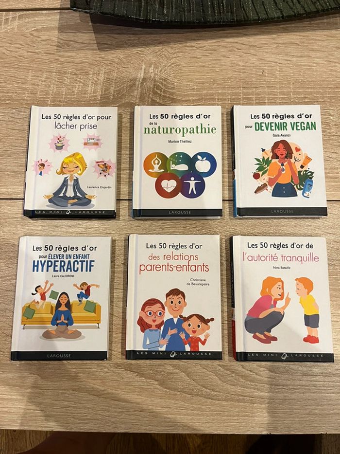 Lot petits livres 50 règles d’or