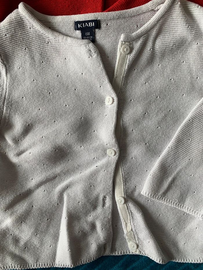 Lot 4 gilets fille 6 mois - photo numéro 2