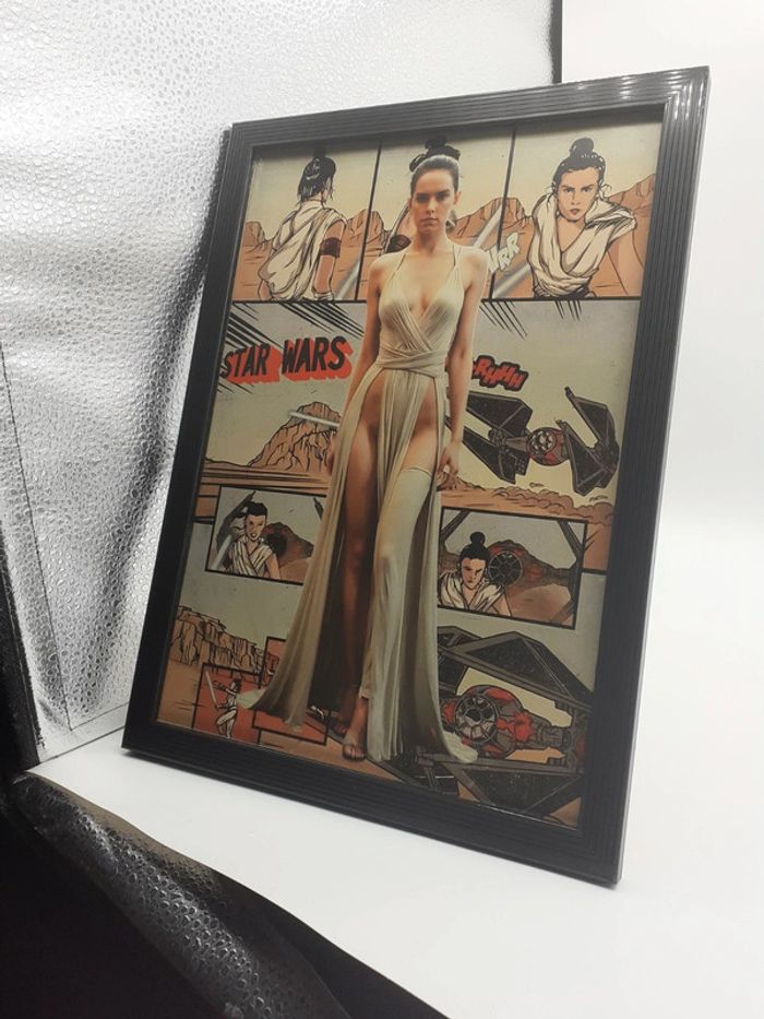 cadre avec affiche star wars