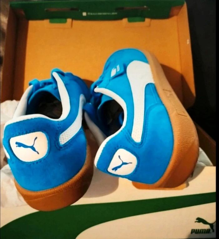 Baskets Puma Palermo couleur bleue électrique neuves - photo numéro 7