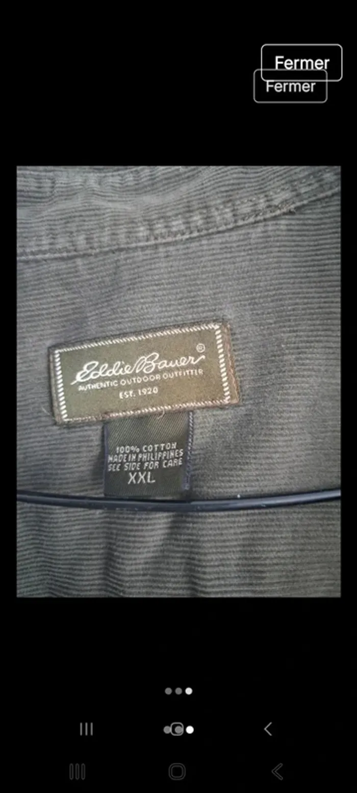 Veste chemise homme Eddie Bauer XXL - photo numéro 3