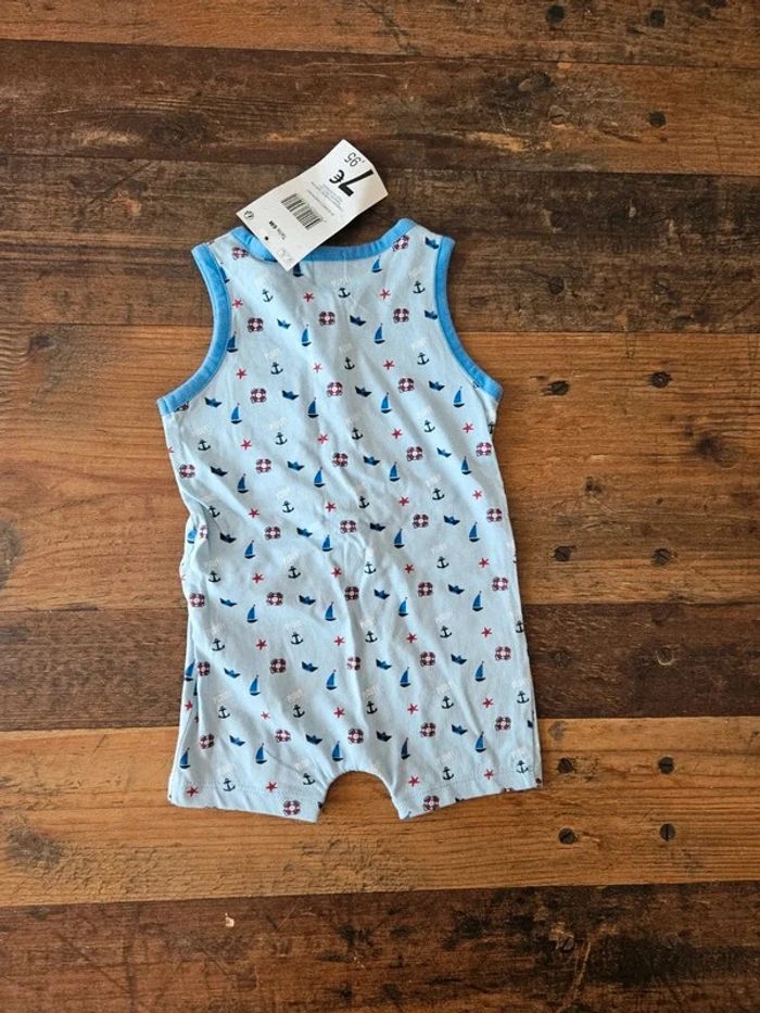 Barboteuse combishort bébé garçon 6mois - photo numéro 2